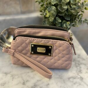Pale Pink Steve Madden Wristlet. Double pouch. Gently used.